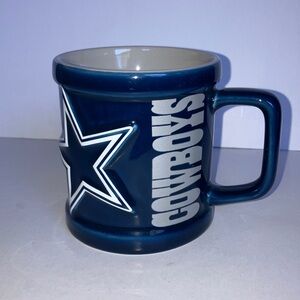 NFL Cowboys Navy‎ Blue and Silver Mug with Iconic Star